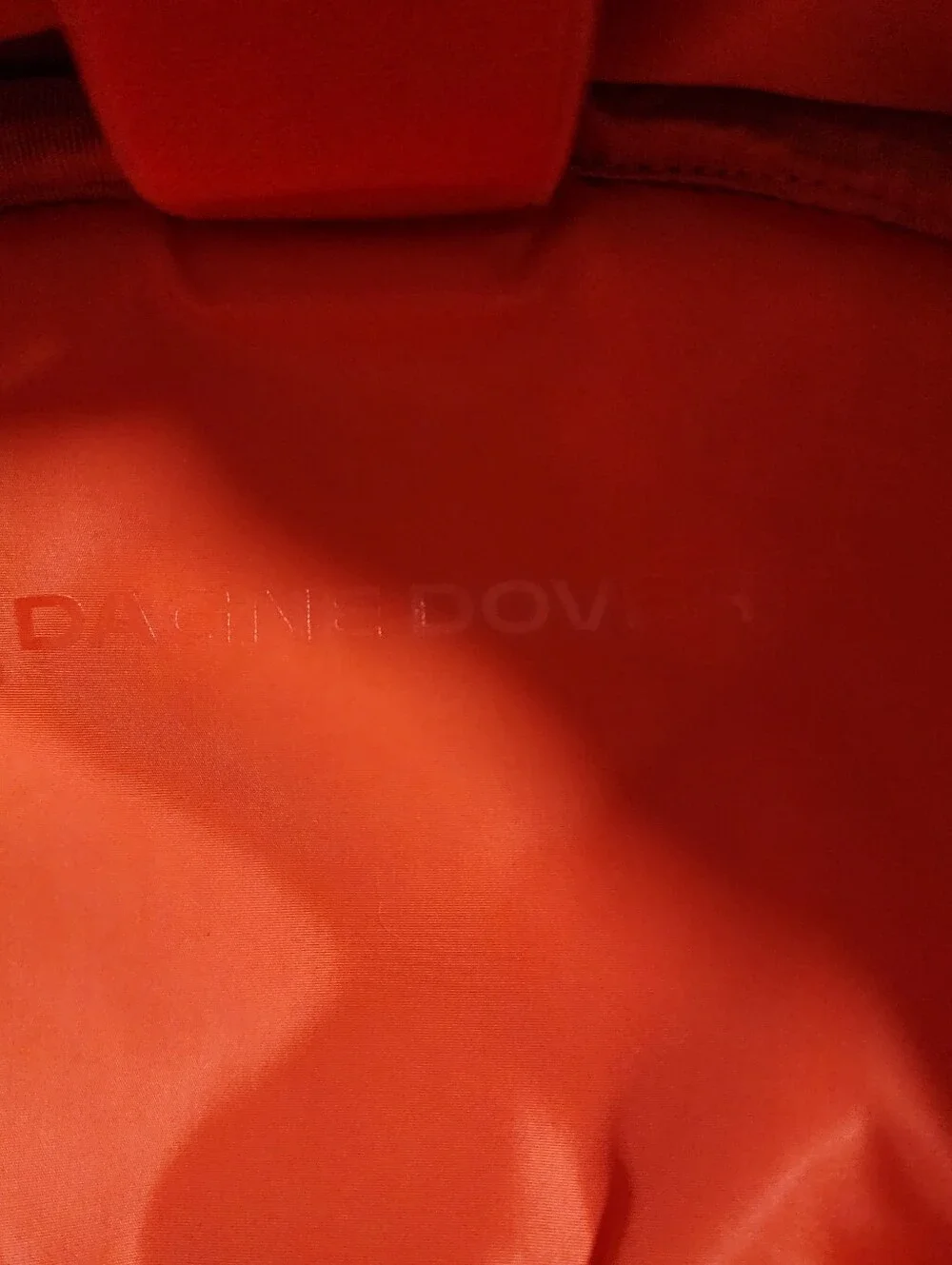 Dagne Grover Dakota Travel Laptop Backpack Bright Red Orange Color Medium - Picture 8 of 13
